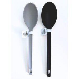 ROOM ESSENTIALS Bundle Nylon Solid Kitchen Spoons Grey and Black NWT